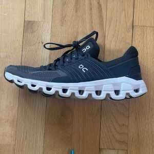 On CloudRunner 2  - Black Mesh Athletic Running Shoes - Size 9